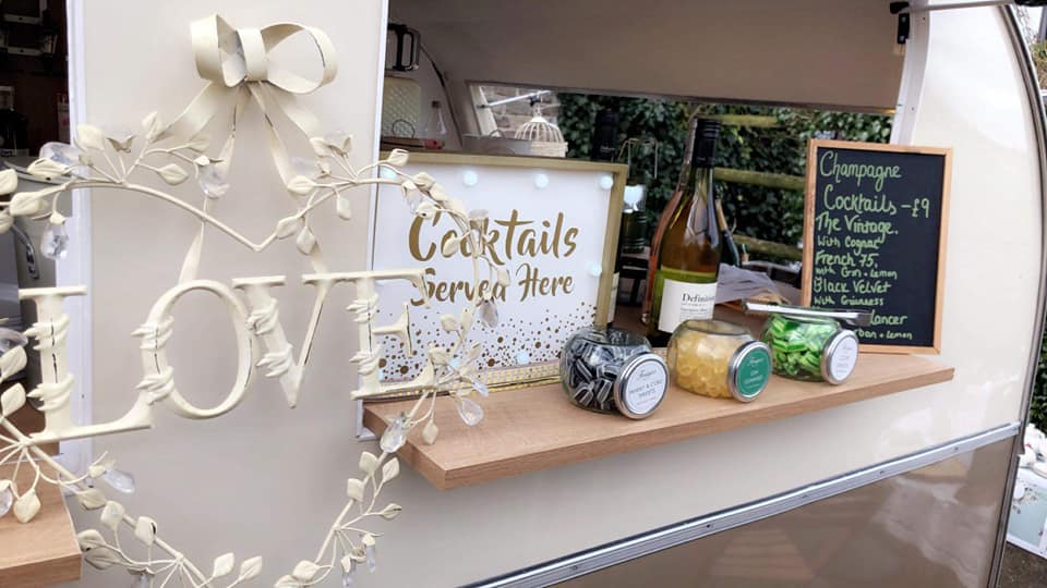 Champagne Caravan Vintage, Devon. Dolly is a 1966 dutch caravan, lovingly converted into the unique mobile bar the Champagne Caravan. Dolly & her staff would love to serve bubbles for you on your special day https://www.weddingsuppliersnearme.co.uk/places/united-kingdom/devon/braunton/mobile-bars/champagne-caravan-vintage/ … #mobilebar #weddingbar #northdevonwedding