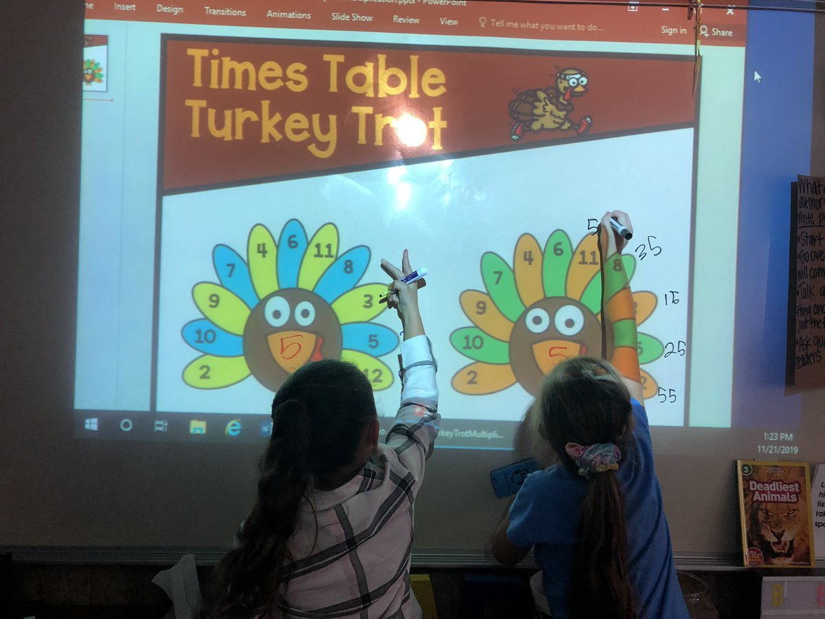 hawknisd's tweet image. Times Table Turkey Trot. 🦃@bnicoleknight @graciemespinoz4 @Jkuhlmann4567 #LSELegends #Tier1Instruction