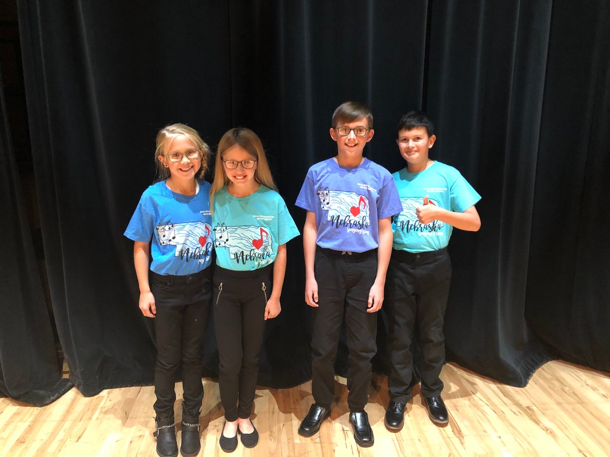 centralcityms's tweet photo. Congratulations to our state Children's Chorus participants:  Broc Rathbone and Landon Purvis; Elementary: Sophie Moser and Amelia Buhlke #ccbison https://t.co/AG5i3sJefl