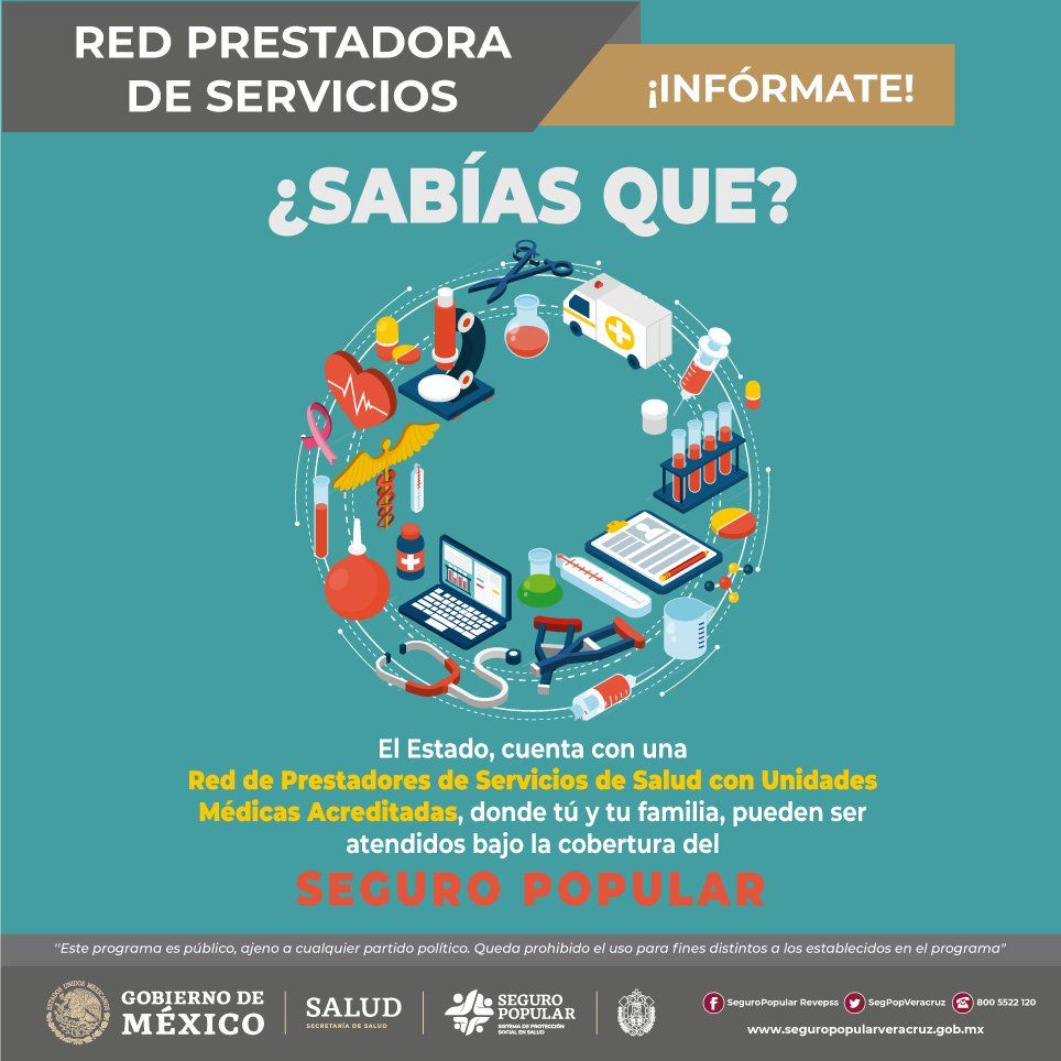 SegPopVeracruz's tweet photo. 📢¿Sabías que?

Existe una Red de Prestadores de Servicios de Salud con Unidades Médicas incorporadas al Seguro Popular, donde tú y tu familia, pueden ser atendidos. 👨‍👩‍👧‍👦📝

Llama sin costo 800 55 22 120. https://t.co/M6UjEK2SHe