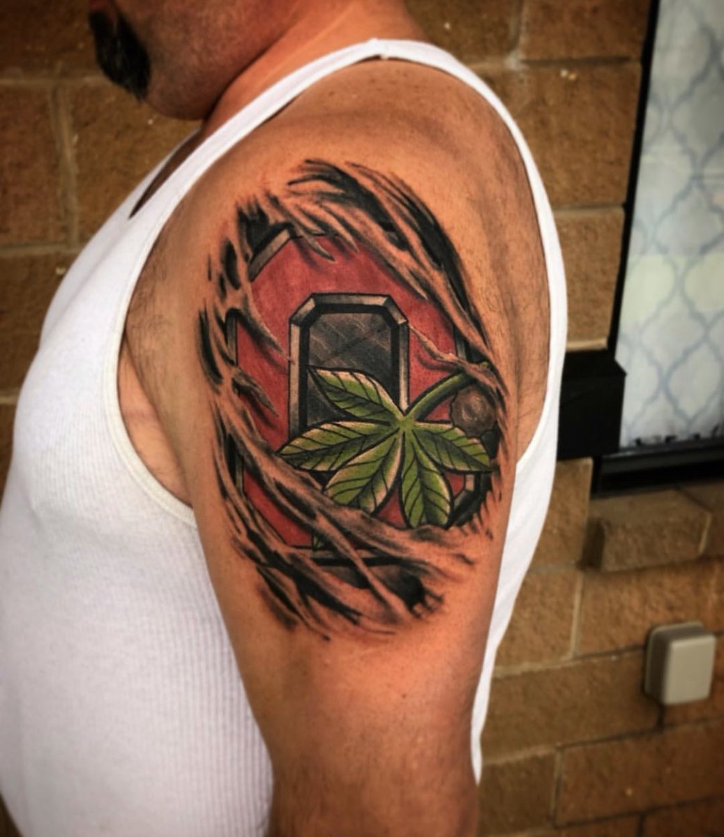 FireBreathing Brutus Jim Tressel and Urban Meyer Area Man Has Insane  Collection of Ohio State Tattoos  Eleven Warriors