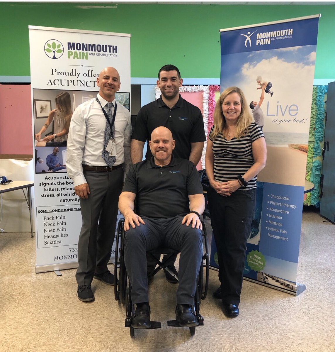 Thank you Monmouth Pain and Rehabilitation for the complimentary massages for staff and wheelchair donation!
#monmouthpainandrehab