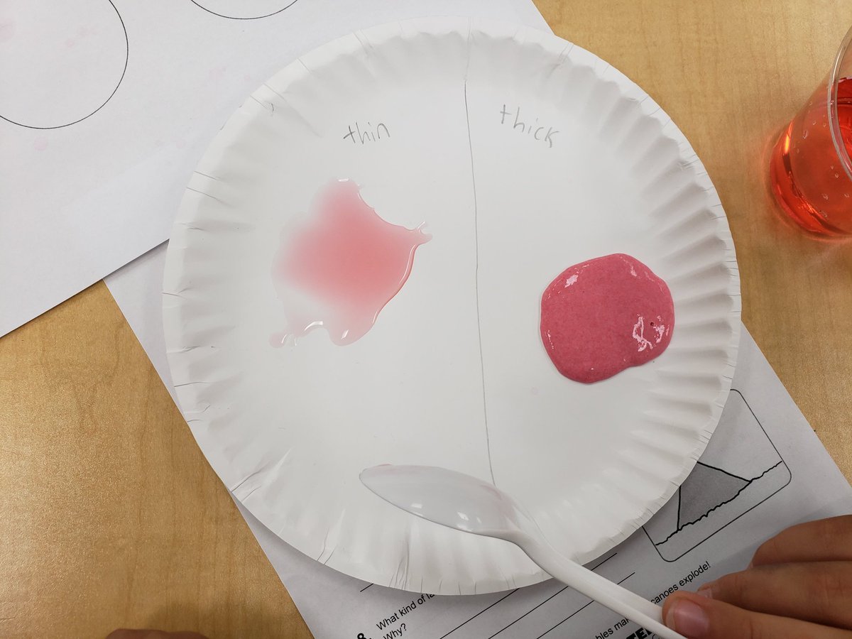 We discovered that different volcanoes have different lava. We're trying to figure out what kind of lava comes from shield volcanoes and which kind comes from cone volcanoes. 🌋 #mysteryscience #cplearns
