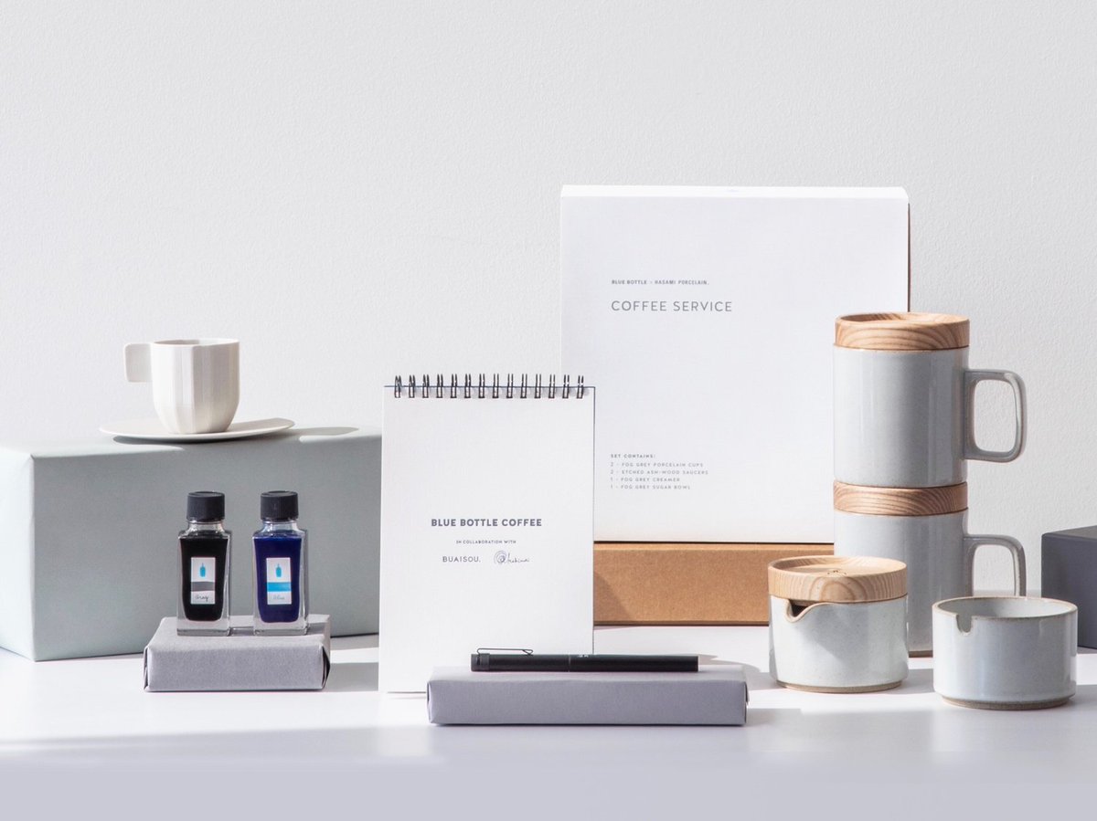 Rare gifts from our travels: For the Blue Bottle Collection, we brought together some of our most inspiring new finds, from Exceedingly Rare Geshas from <a href="/elInjertoCoffee/">El Injerto Coffee</a> to a custom Japanese fountain pen and ink set from <a href="/kakimori_krme/">カキモリ | 東京・蔵前</a>. bluebottlecoffee.com/store/bbc-coll…