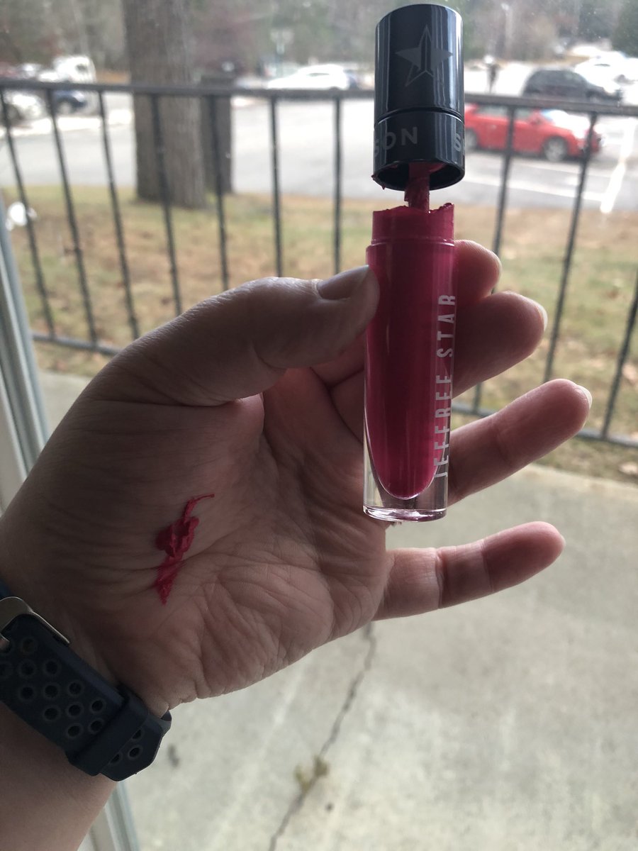 Wicked_Juli's tweet photo. Go to use my @shanedawson / @JeffreeStar colour and as I shake well... Best choice of a colour name EVER because I’m just standing there like “Jeffree? WHAT THE FUCK?!” Never more fitting. I mean disappointed but had to admit I’m laughing at the irony. https://t.co/swKvPfmSFK