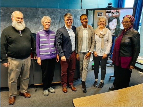 Dominiq92516944's tweet photo. Congratulations 🍾 @AndriataChirond for a successful PhD defense this AM . Co-supervisor @cu_polisci J. Milner + cttee member @cu_socialwork N. Bokore + examiners @CU_History M. Barber @kingsatwestern &amp; S. Bangarth - president: @CU_FASS M. Brklacich  @CUGradStudies https://t.co/5wm7zjes6H