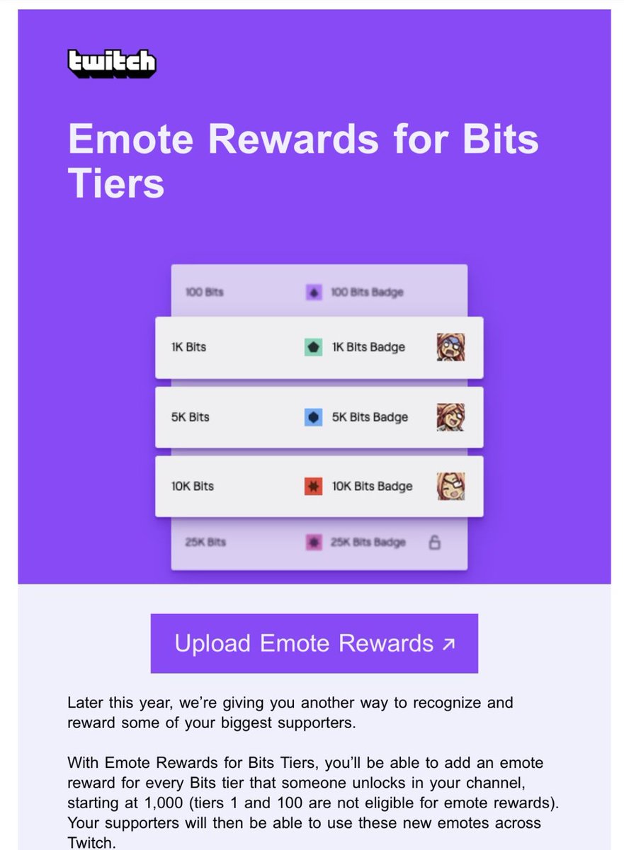 Zach Bussey Twitch Just Launched Emote Rewards Unlocked By Cheering Bits It S Currently Exclusive To Partners But Will Be Expanded For Affiliates In Twitchnews T Co 4ws74arz2q