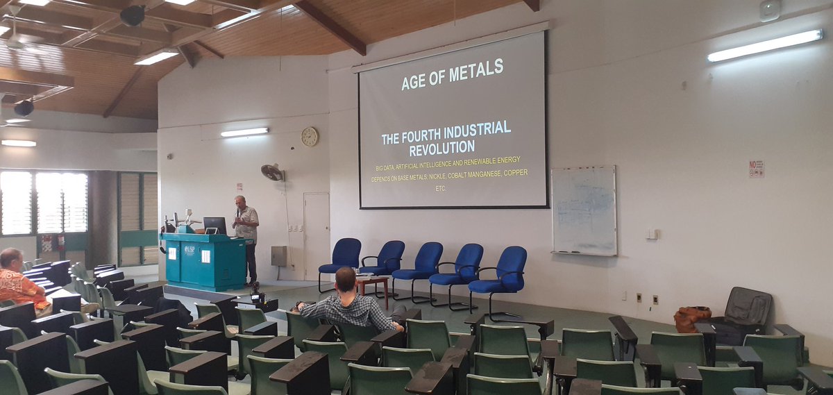 JoeyTau's tweet photo. Industrial revolution for WHO? @DeepGreenMetals justifying an industry in deep sea mining and what it terms as the metals age. https://t.co/zufWR5VJ7A