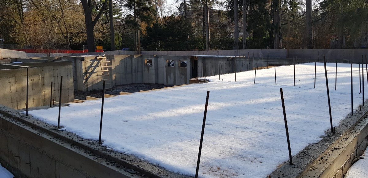 MalikDevs's tweet photo. #WorkInProgress construction updates from 2351 Mississauga Road. Concrete work and underground plumbing has now completed. Basement concrete steps have also been laid down. #MalikDevelopments https://t.co/w7MHZoY7JP