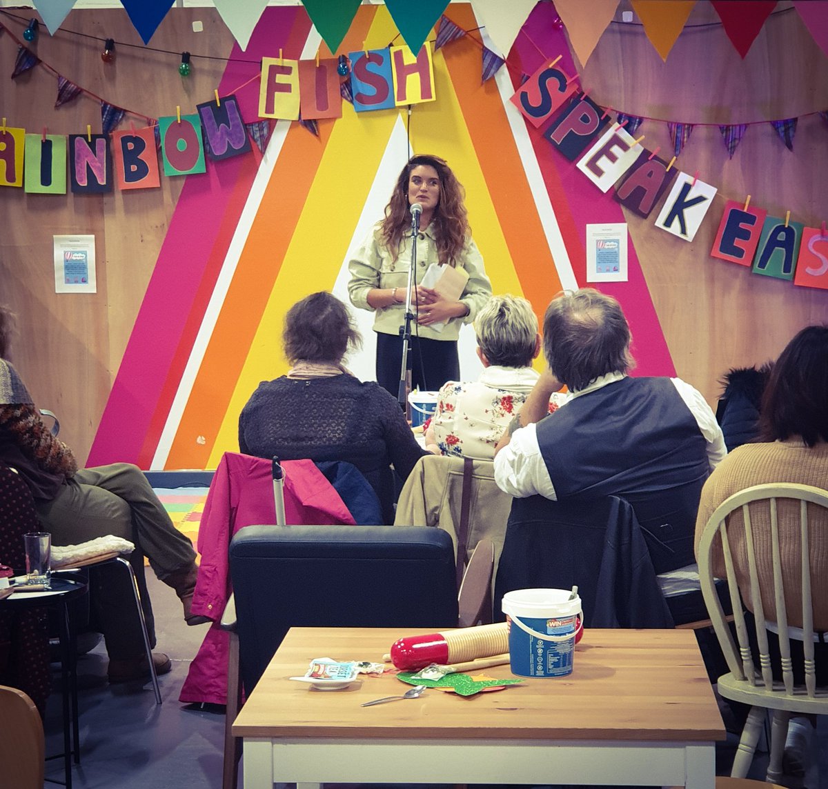 Moving and powerful word bombs  at The Rainbow Fish Speak starring the brilliant <a href="/RebeccaTantony/">Rebecca Tantony</a>.