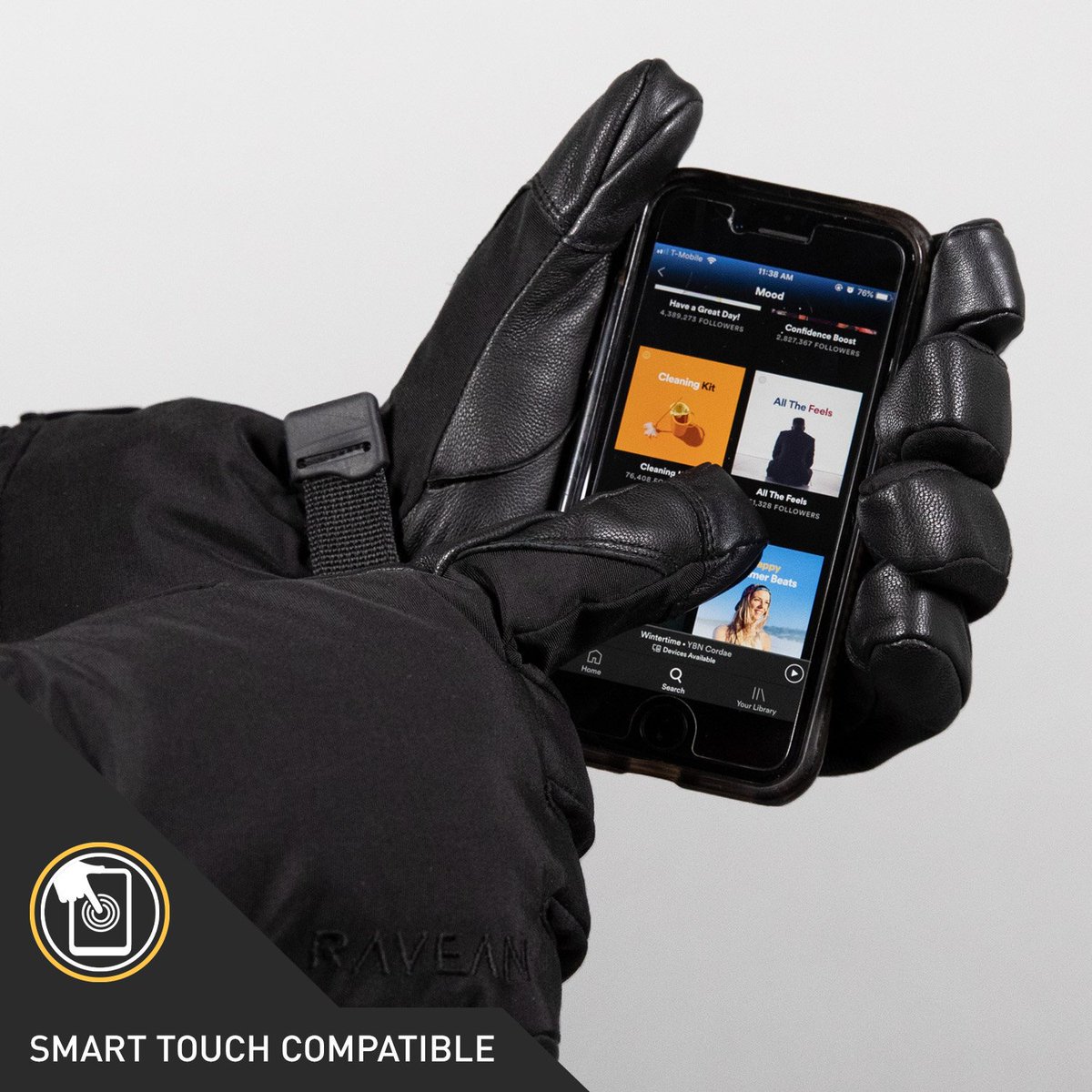 Heated gloves with Smart Touch compatibility. 
amazon.com/heated-gloves/…
