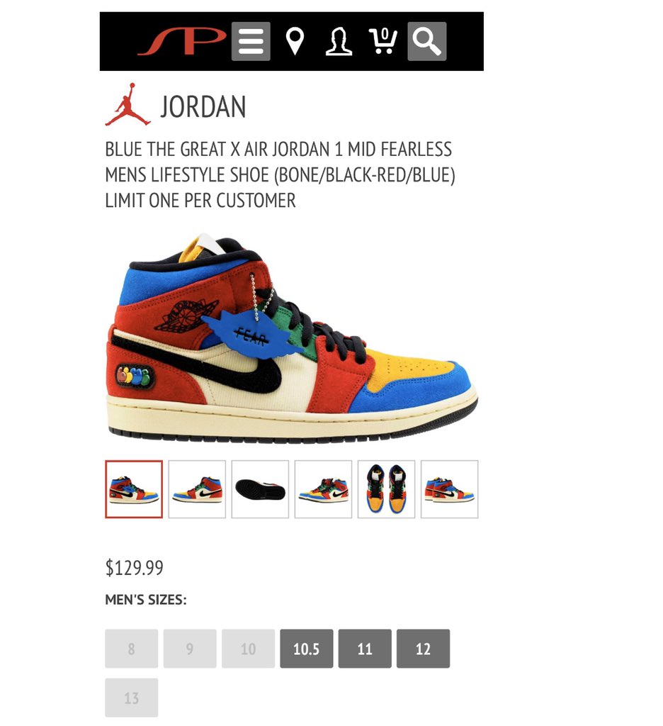 blue the great jordan 1 sizes