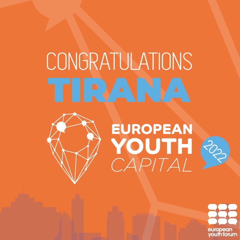 Congratulations TIRANA! 🎉
The winner of the European Youth Capital 2022 #EYC2022