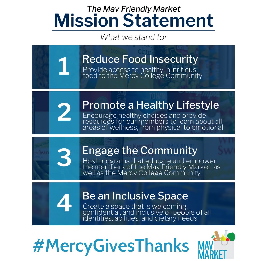 mercyalumni's tweet photo. We are grateful for our @MavMarket donors who’s generosity helps #FightStudentHunger
#MavMarket
#FightHunger
#HHWeek
#MercyGivesThanks
#MercysMoment
#MavsGive
#ShareYourGratitude https://t.co/kmH3TrZvnz