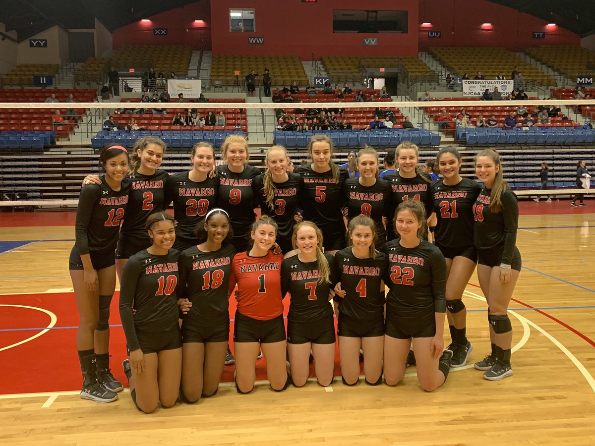 NJCAAVB1's tweet photo. Congratulations @Navarro_VB! They will play again in match 11 tonight at 7:30 pm CST #NJCAAVB1 https://t.co/bmPF4osh2M