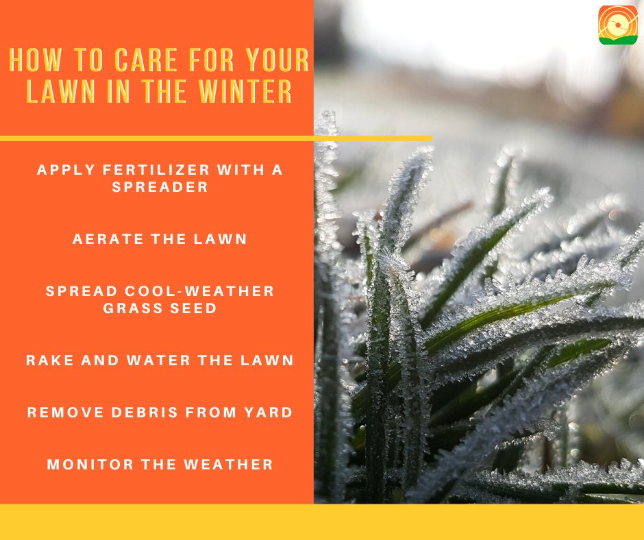 You may think that now that cold weather is upon us your landscaping duties are on hold for the winter.  However, lawn care doesn't quite end with the appearance of winter. Follow these tips to keep your lawn healthy throughout the cold season.