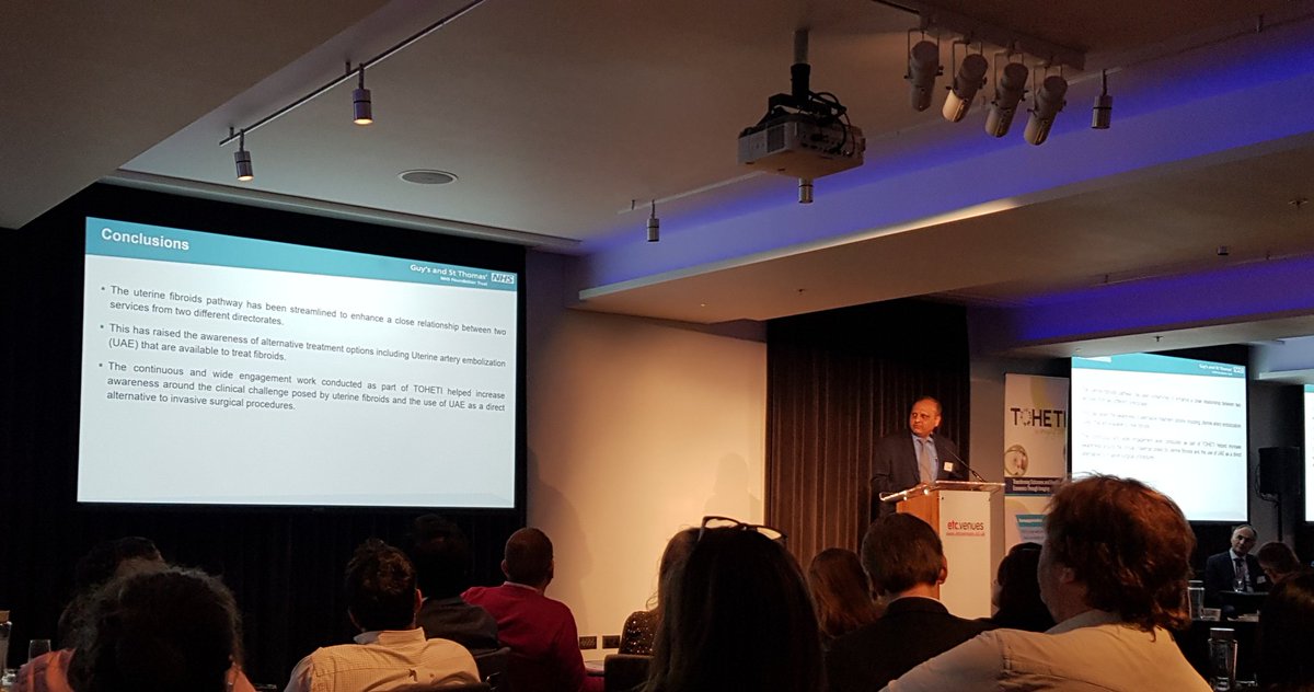 Great co production of patient information ....with patients for patients!  #tohetishowcase #gstt #TOHETI #fibroids