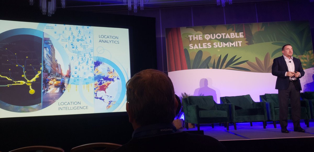 OrangeMLC's tweet photo. Great afternoon! @jeffapeters speaking at #DF19 Sales Summit on how to leverage location intelligence and #GIS to improve territory design. How will you use @Esri to better understand your customers and market? https://t.co/uLWnPAK9Zb