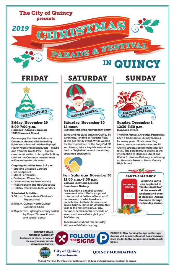 City of Quincy on Twitter "Join the official kickoff of the holiday