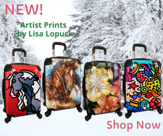 LuggagePros's tweet photo. Introducing MyFly Artist Prints! Check out the fun artwork by Lisa Lopuck on both carry-on and 24" spinners. https://t.co/FylumSqiWS https://t.co/En63zwfuxN
