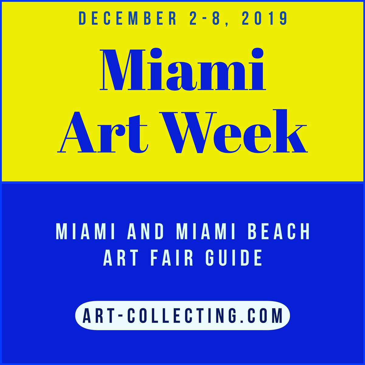 Almost here, an wonderful week of contemporary art. Here’s a free (two part) online guide see what’s going on, or if you’re attending to help you plan.

art-collecting.com/miami_art_fair…