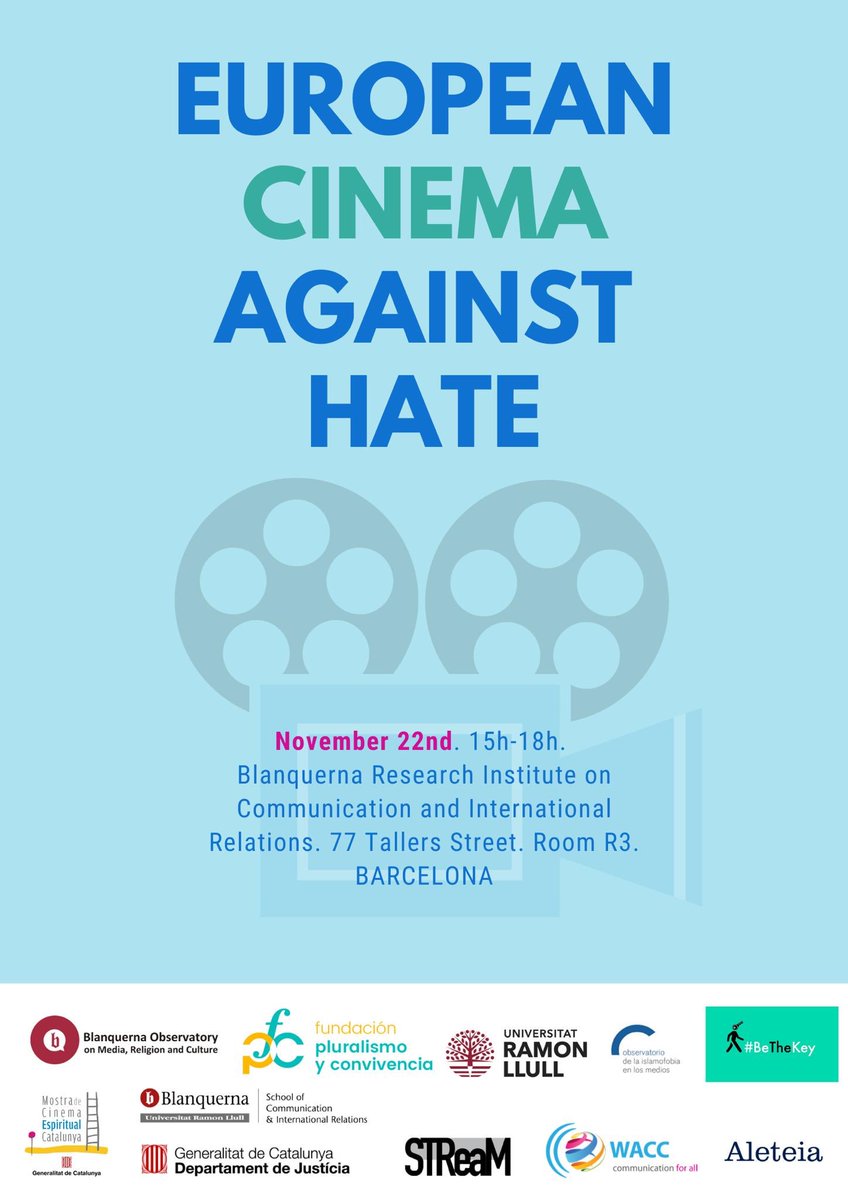 ObsBlanquerna's tweet photo. Domani #cinems contra l'
odio in @BlanquernaFCRI @uramonllull @SIGNISCinema @cinemaspiritcat @UNIMISTICA @cinemajueu @academiacinecat @SIGNISCinema @cat_cine https://t.co/c6KHuq1bph