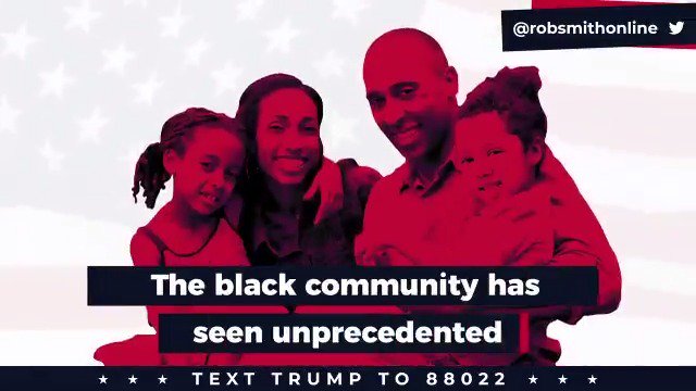 In 2016, President @realDonaldTrump asked African Americans, “What do you have to lose?”
In 2020, it is now “imagine all that we have to gain!"
@robsmithonline explains: