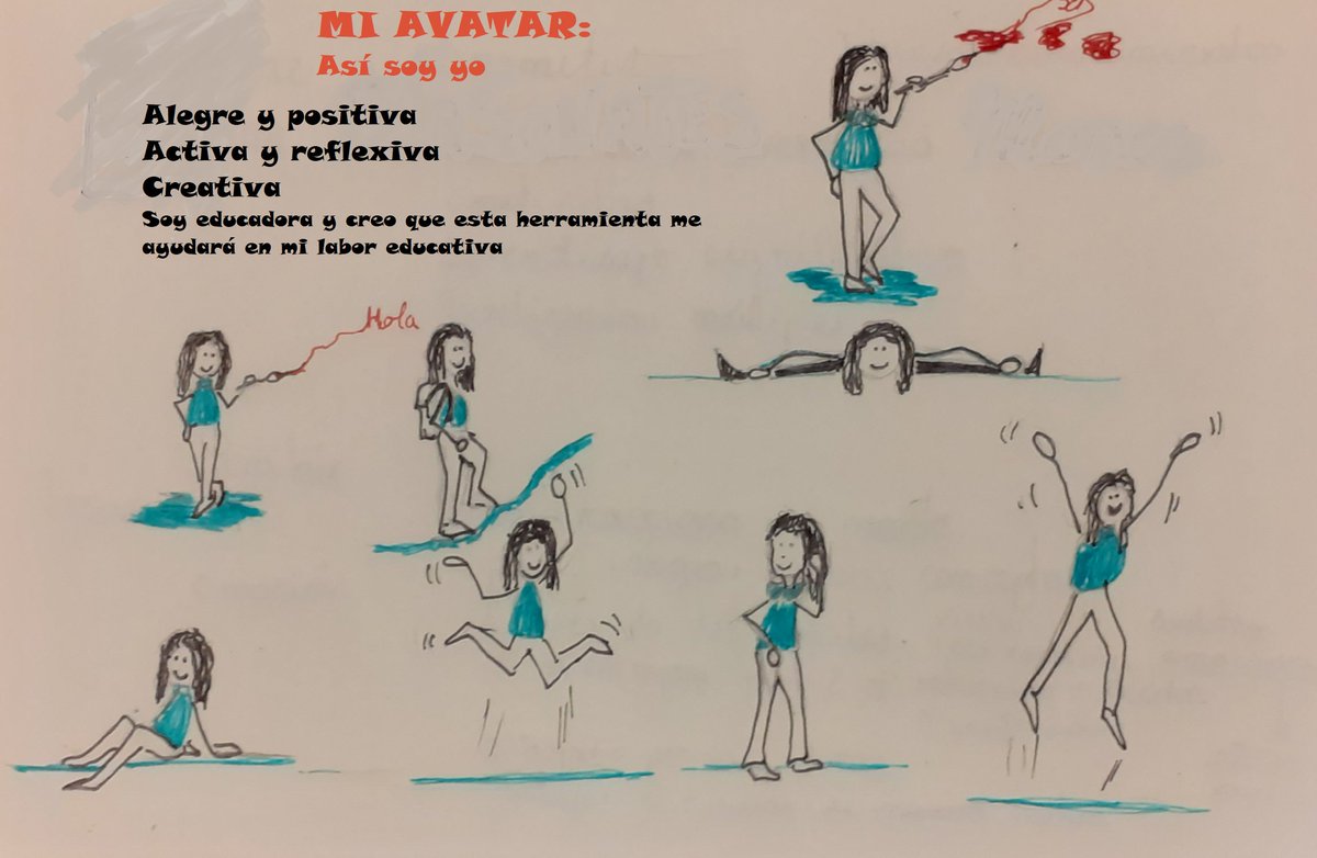 Beamartinezc2's tweet photo. Hola, soy Bea y este es el avatar que he creado para adentrarme en este mundo del Visual Thinking. Me he incorporado tarde pero espero ir poniéndome al día cuanto antes. #visualmooc https://t.co/Ara3zakQyU
