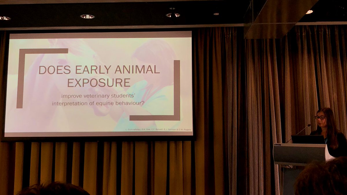 DoUBelieveInDog's tweet photo. Laureline Guinnefollau: Horses are big and have been identified as one of the leading causes of animal-related fatalities, half not related to riding. Equine vets have more work-related injuries than other vets. #UnderstandingAnimals @appliedethology https://t.co/CNnQryLC8I