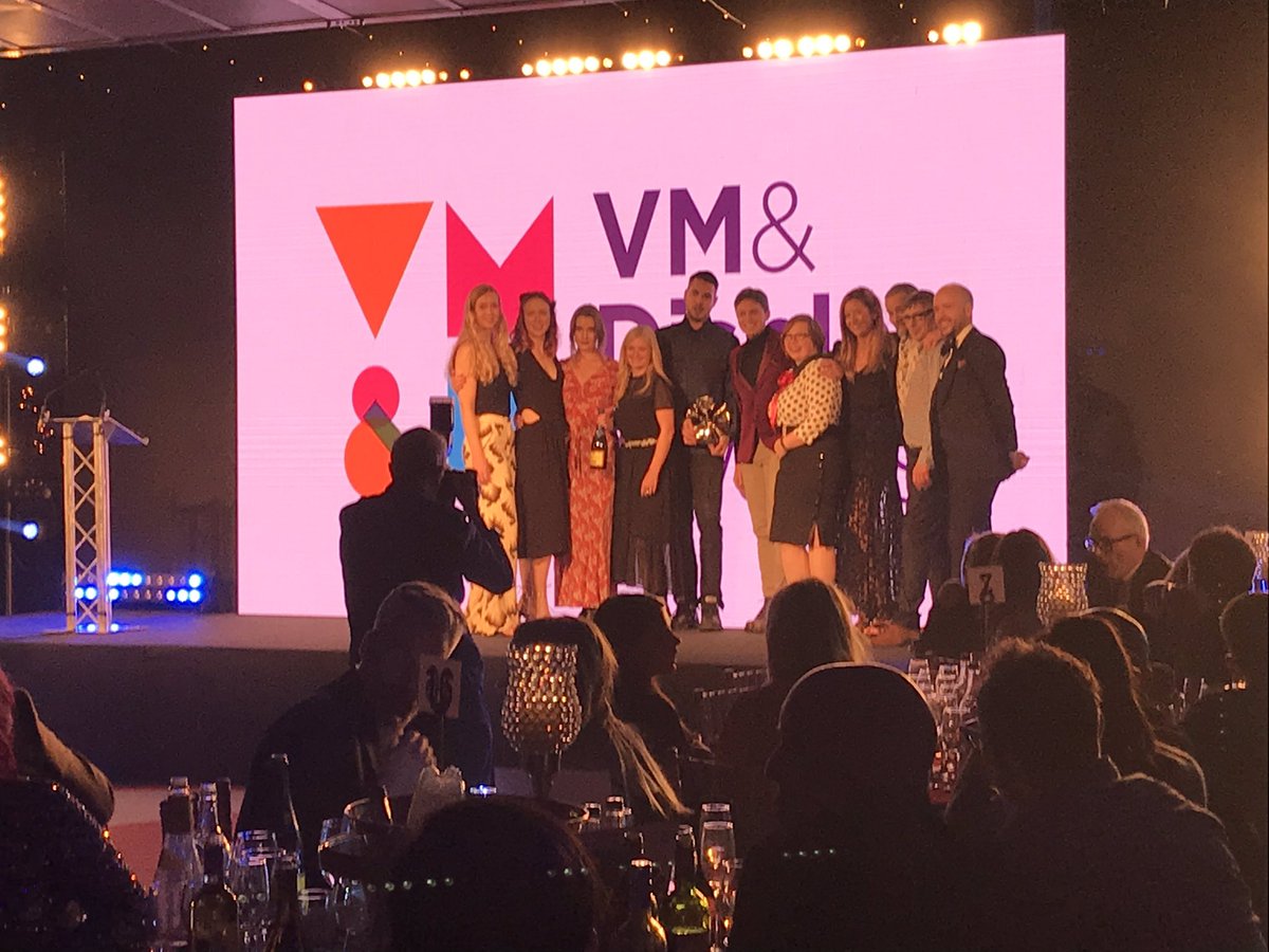 Well.... bubbles a plenty 🥂 let’s get this party started #VMDA2019 ***another win *** for Best Use if Mannequins in an independent with 
#selfridges 🙌 👏👏👏