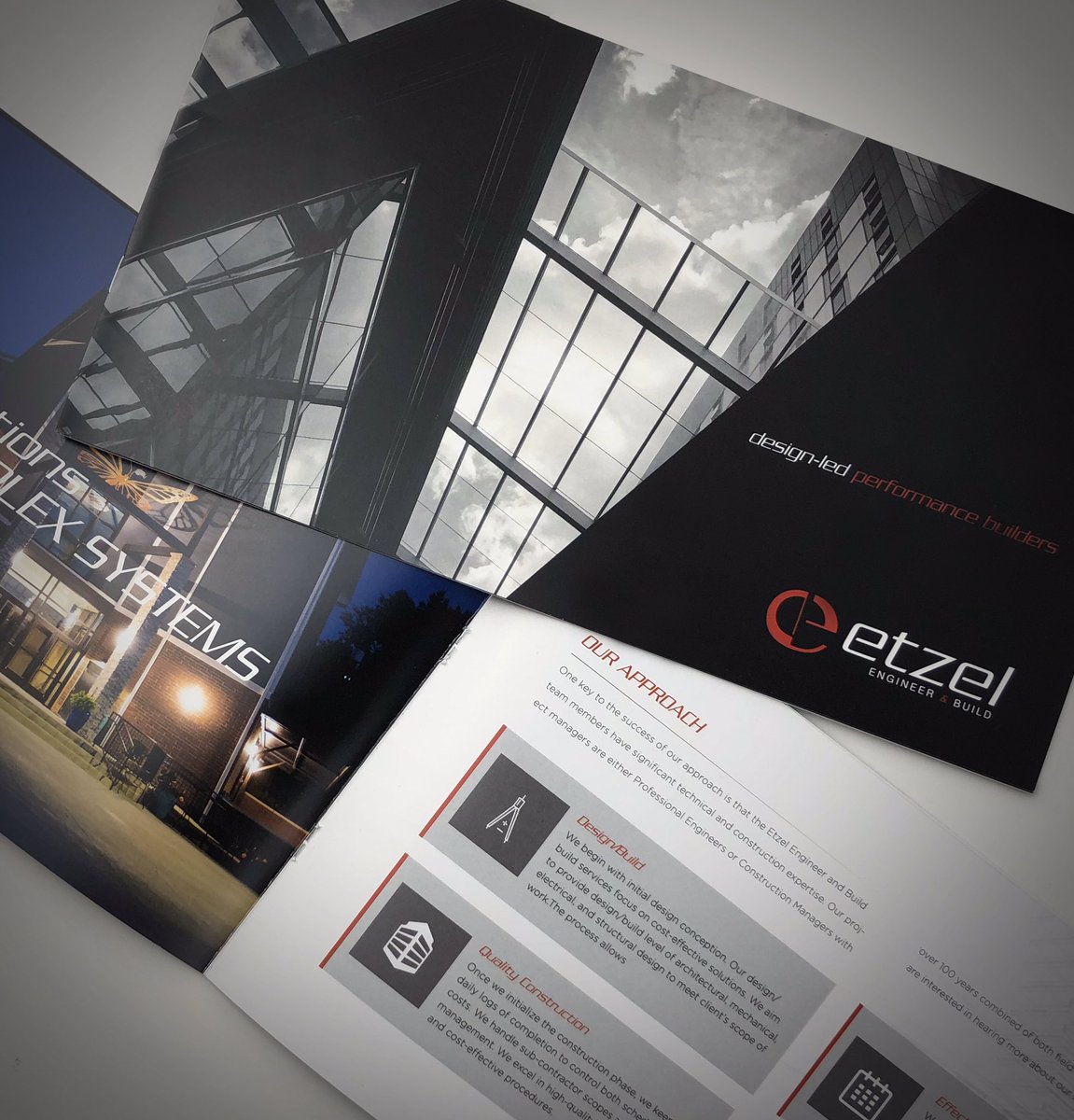 Drift2Solutions's tweet image. A brochure we designed for a client, Etzel Engineer &amp;amp; Build, to use in sales meetings and at exhibit tables. Contact Drift2 for all of your branding and marketing needs!