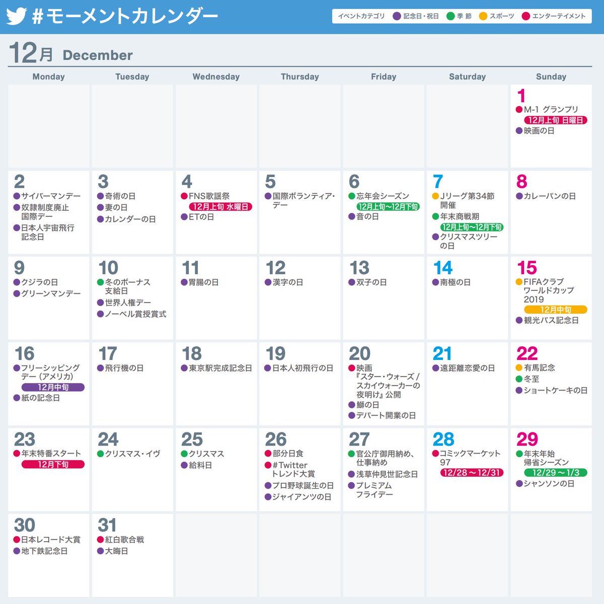 モーメントカレンダー