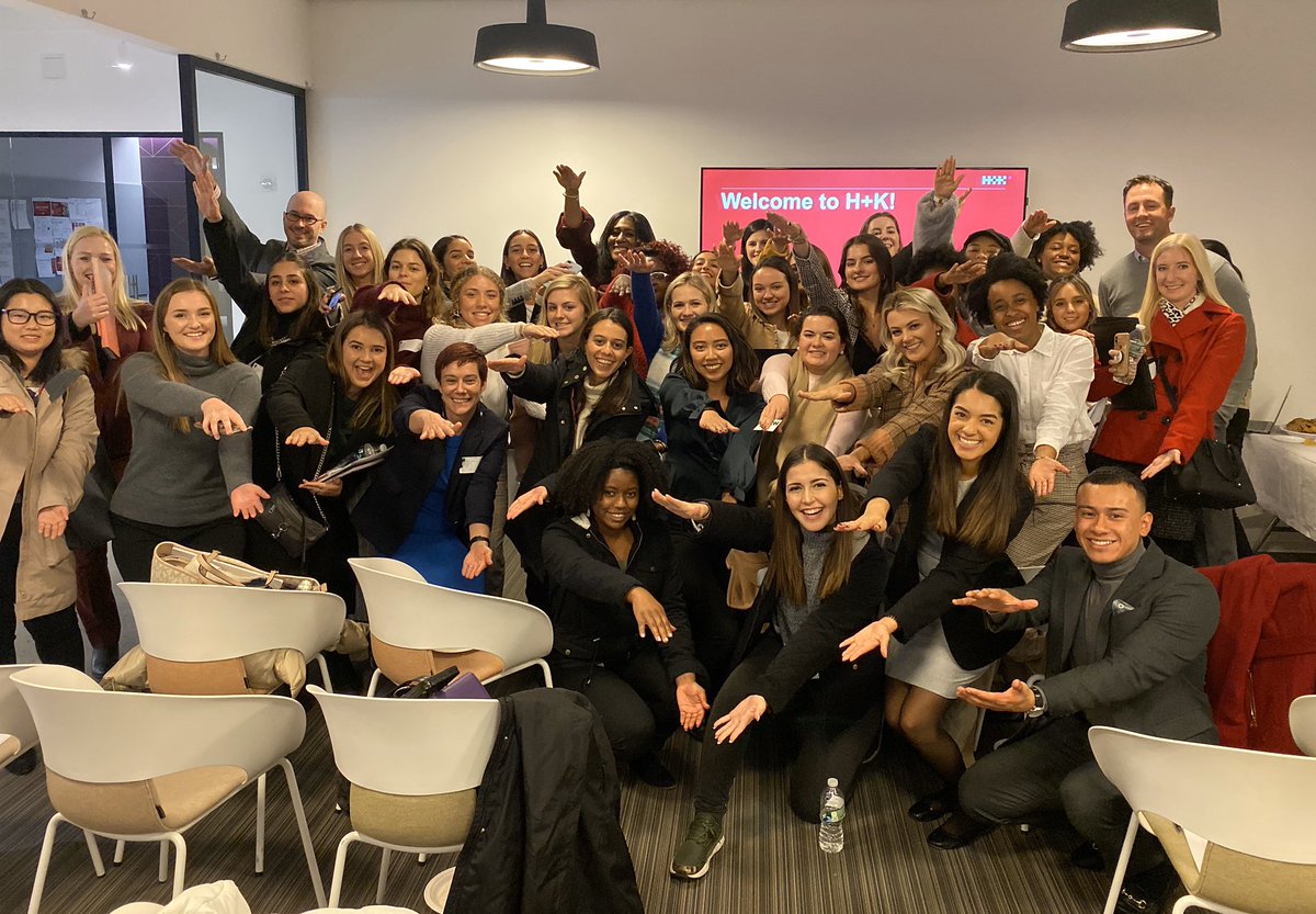 Isabellaa_Ryan's tweet photo. We love the corporate culture @HKStrategies! Thank you for sharing all the tips on expanding your expertise within communications. @UFPRDepartment #UFPRtakesNYC https://t.co/VmyPcZLH89