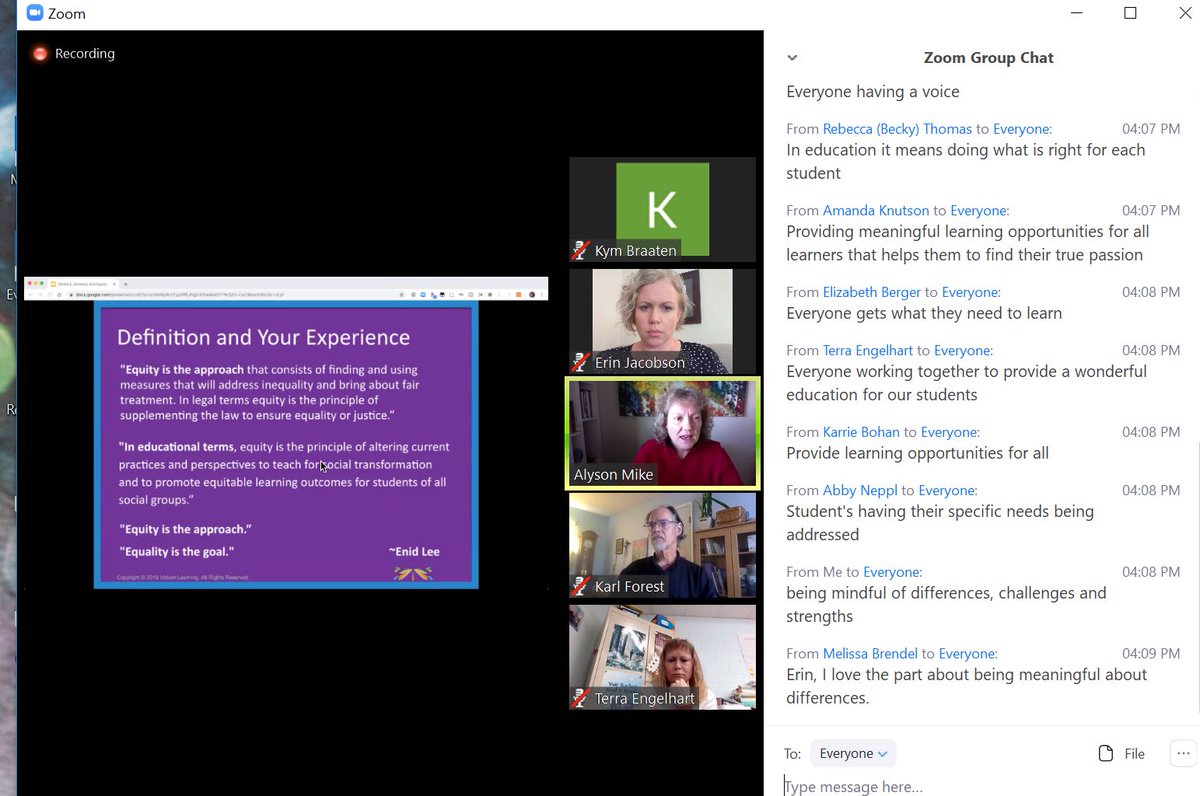 meeting with mentors across the state to discuss how we can support beginning teachers to be mindful of equity and diversity in their practices and classrooms. <a href="/teachNDTSS/">North Dakota Teacher Support System</a>