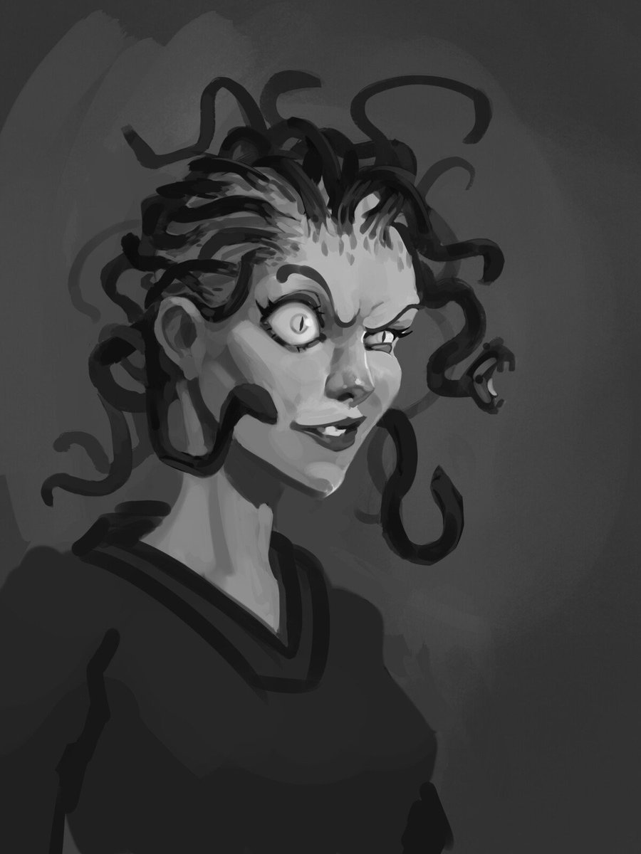 TexasOlsson's tweet photo. Portrait of a Medusa :D 
https://t.co/E8uD1fp7Cj

#Medusa #art #digitalpainting #digitalart #painting #illustration #portrait #draw... https://t.co/iPQ2FevNLL