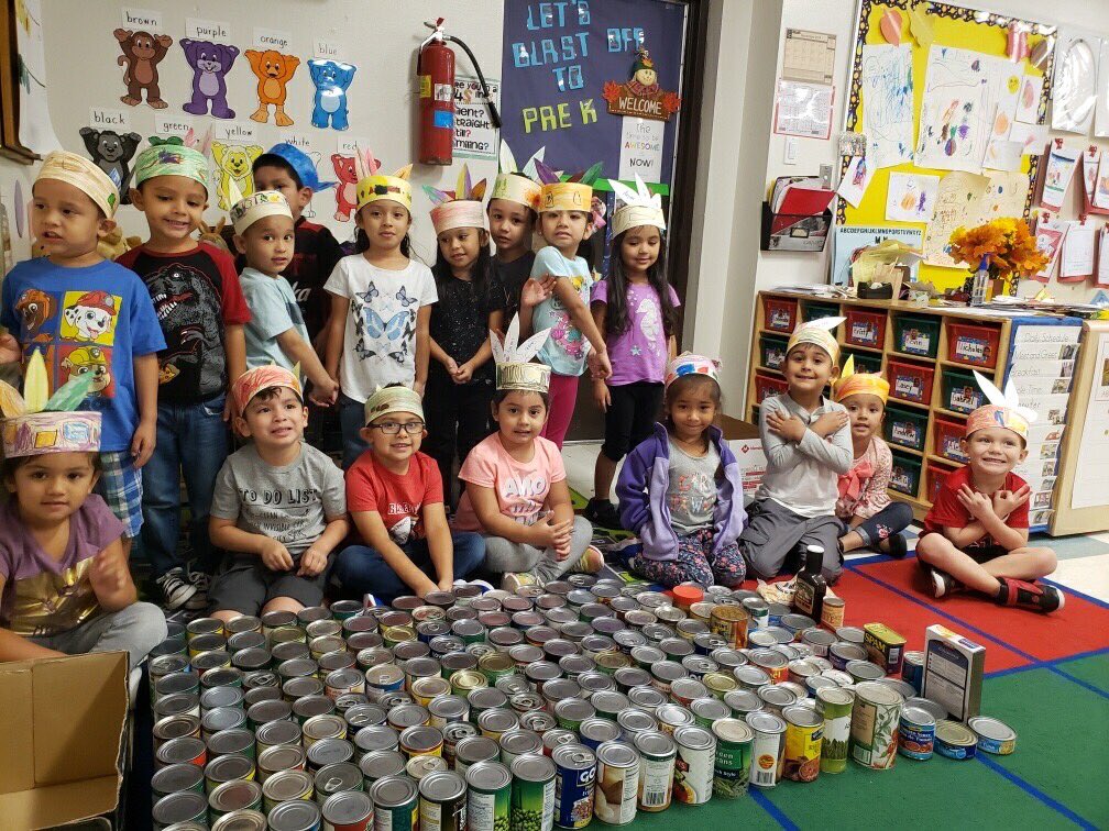 I am so proud of my students and parents for collecting so many food cans to help others. 😃 ⁦<a href="/ZavalaElemHCISD/">Zavala Elem HCISD</a>⁩ #Hcisd