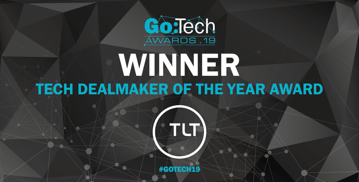 businessleader's tweet image. Winner of the Tech Dealmaker of the Year is... @TLT_LLP! #GoTech19