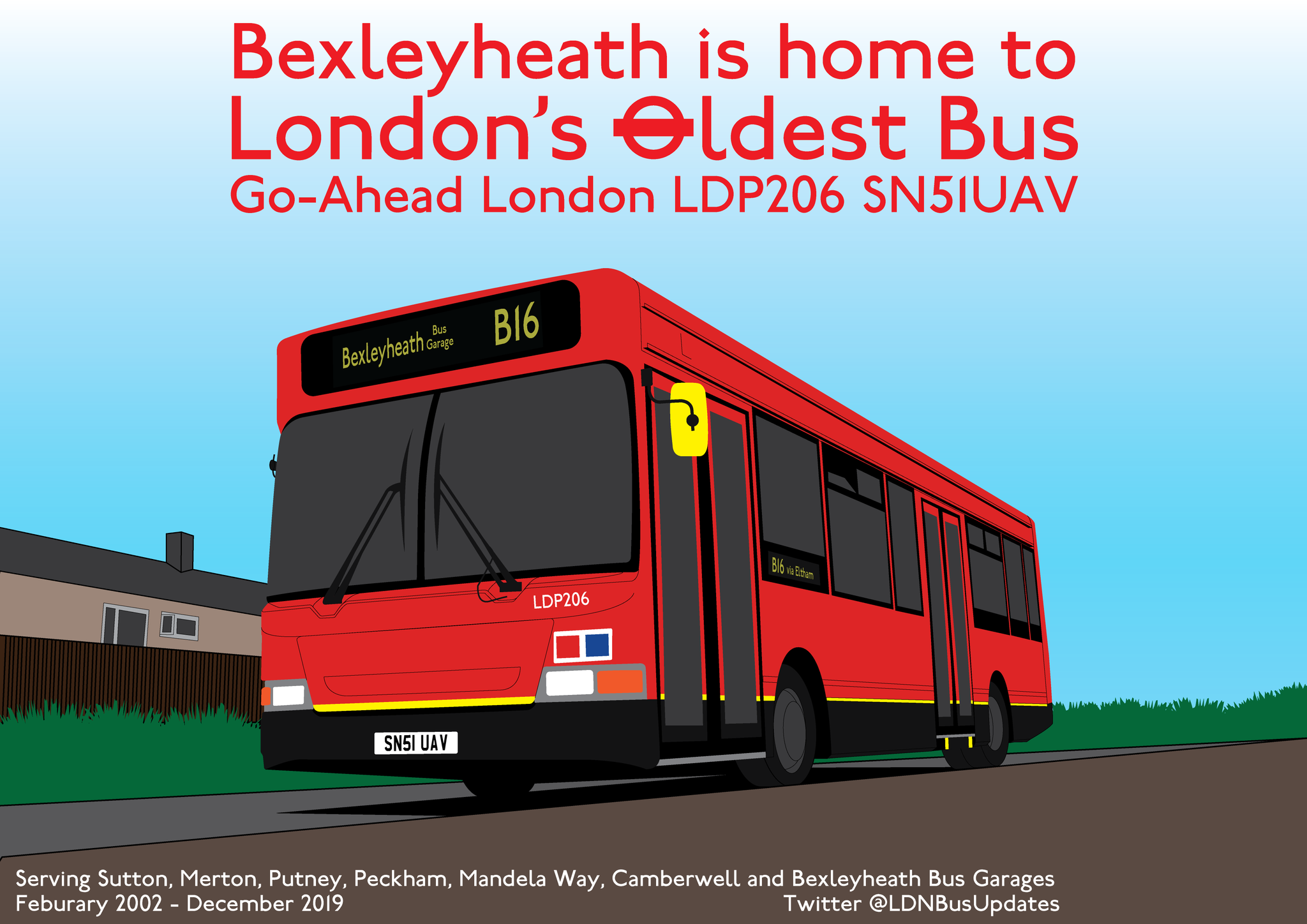 B16 Bus Route Map London Bus Updates On Twitter: "#Bexleyheath Bus Garage Is Home To London's  Oldest Bus! Ldp206 Is Currently In Service On Routes B16 And B11, But On  Borrowed Time! You Can Find This