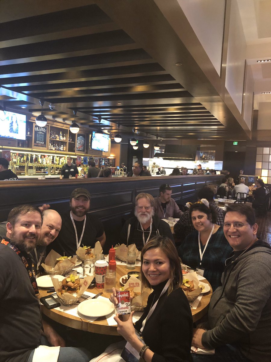 tradney's tweet image. We had a great lunch with Mary, our #SQLintersection ‘bowl of soup winner’. This has to be the best prize offered at SQL After Dark. @dpless @chapmandew @kfarleee @SQLGoddess @SQLPedro