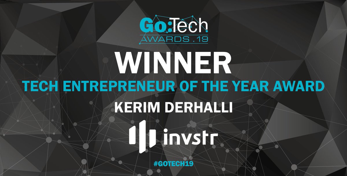 businessleader's tweet image. Winner of the Tech Entrepreneur of the Year Award is... Karim Dehali from @invstreams! #GoTech19