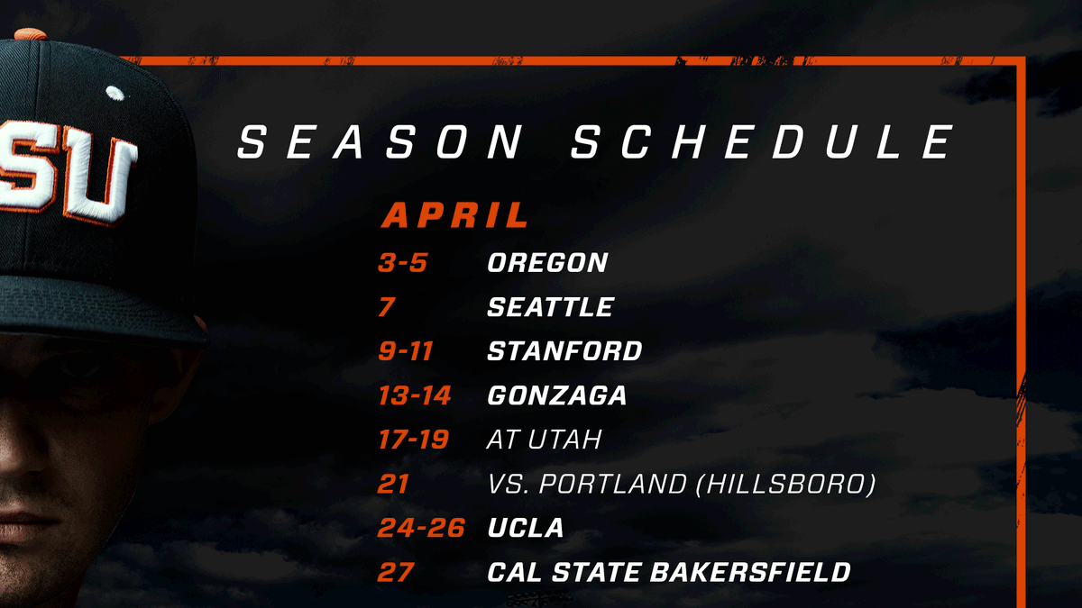 BeaverBaseball's tweet photo. 🚨 SCHEDULE 🚨
#BeaverNation, the 2020 schedule is now available.
Details: https://t.co/mm05LnS4Tn
#GoBeavs https://t.co/N5uc6dvDCg