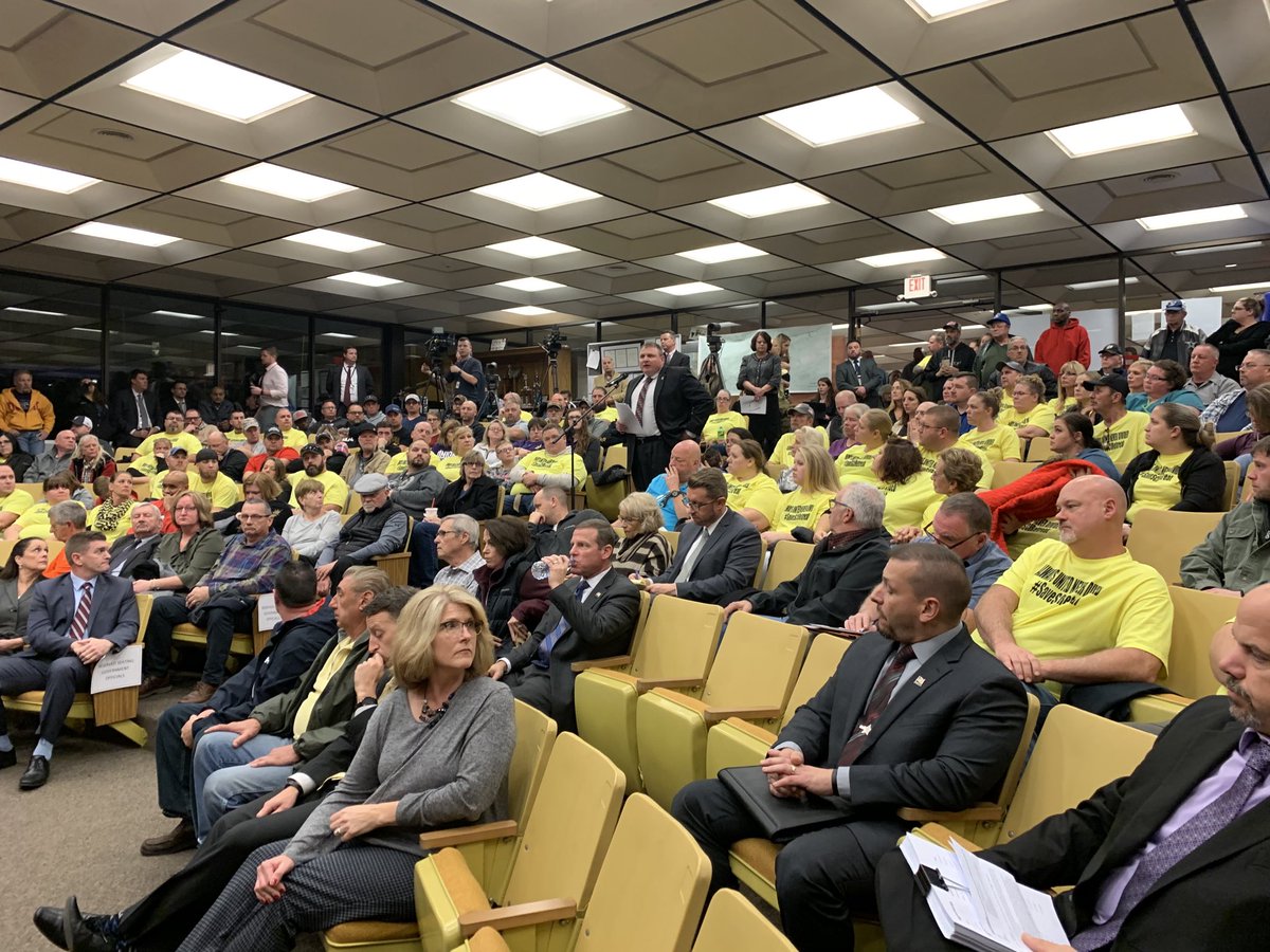 peggyleewnep's tweet photo. Packed meeting for proposed closure of SCI Retreat happening now in Nanticoke. See you at 7, 10 and 11. ⁦@WNEP⁩ https://t.co/j24AJmC2c7