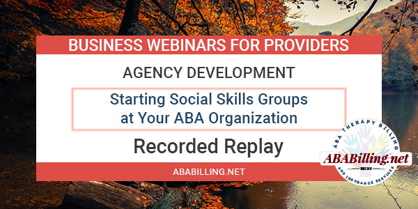 ABABillingSvcs's tweet photo. Webinar Replay: Starting Social Skills Groups At Your ABA Organization - https://t.co/Z2Y7Nfhko9 https://t.co/ydJuySgql6