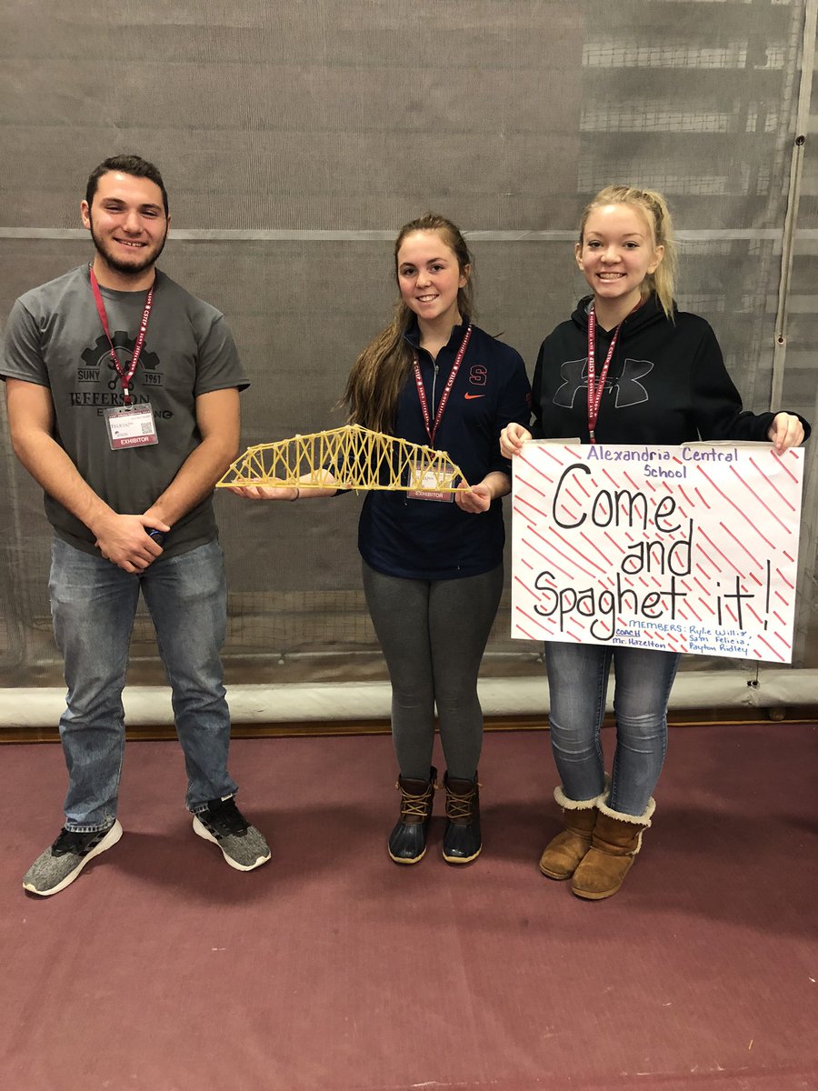saintadmin's tweet image. @ACSDghosts had amazing students representing our school at the annual Spaghetti Bridge Competition.  They have been working with Mr. Hazelton for weeks to construct spaghetti bridges that would hold more weight than their competition!  #STEMeducation #stem #PBL