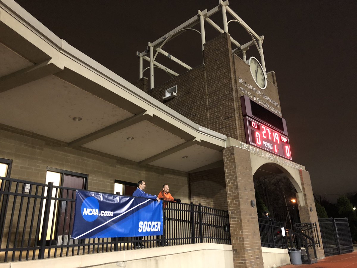 BUKnights's tweet photo. For the first time in history, Bellarmine welcomes the NCAA Men’s Soccer Tournament! 

Tonight: Cedarville vs. Parkside
Saturday: Bellarmine vs. the winner https://t.co/d7Qee0MFGT