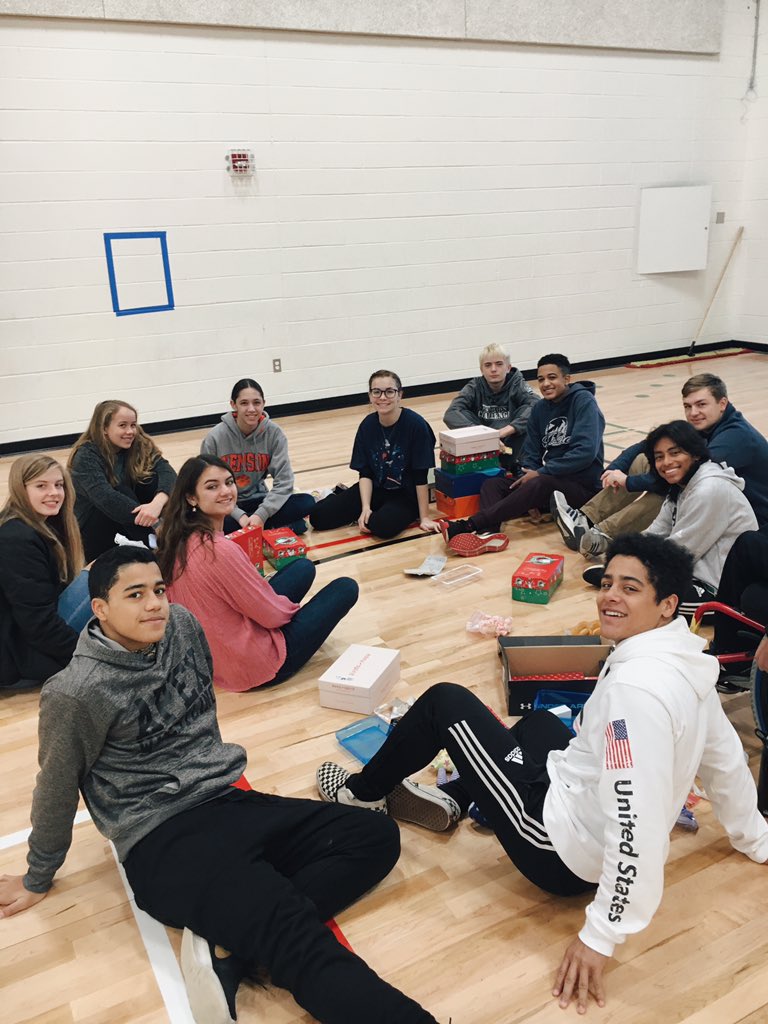 ApexFCA's tweet photo. THANK YOU to everybody who donated shoeboxes, gifts and money!! We donated 36 boxes and over $100 to Operation Christmas Child today! https://t.co/pduv0Uf157