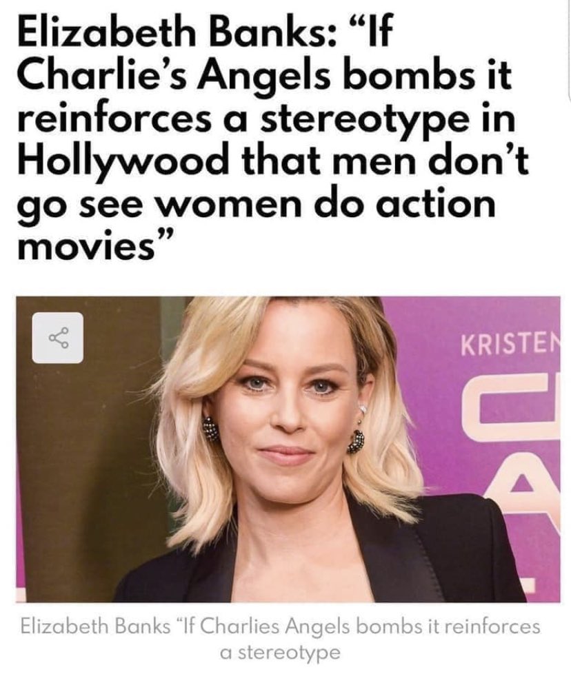 BrynCJHammond's tweet photo. My thoughts on the minority of  #Hollywood who are #Manshaming for not going to watch another retooling on the big screen. Ignorant, uneducated stepford syndrome! 

#CharliesAngels #TerminatorDarkFate #movielover #moviemath #Cinema #boxofficemojo https://t.co/6Y0DNWka30