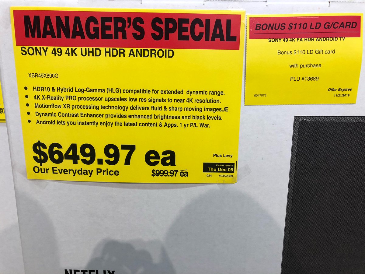 A one day sale on select Sony TVs happening right now!! #todayonly #ldretail #onedaysale #sony