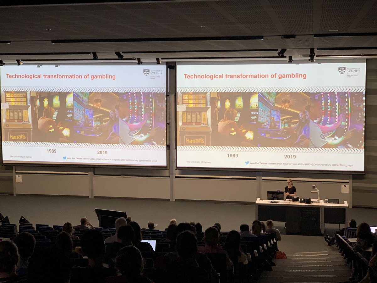 Prof_Naismith's tweet photo. Very proud of my SOAR mentee @DrSalGainsbury - great EMCR presentation on technology, decision-making and risk. People over-interpret their level of skill and can’t make informed choices about gambling as they don’t understand how they work #brainmind @BrainMind_Usyd @UsydPsych https://t.co/9QPzbgzddk