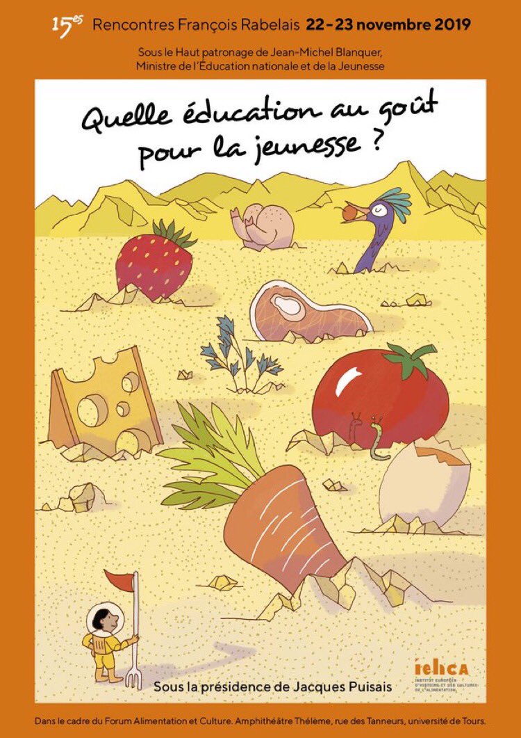 ychoulet's tweet image. Vendredi 22 et samedi 23 novembre, aux rencontres François Rabelais, je parlerai de @quiritcurie et de nos nombreuses expériences gustatives et culinaires ! #classedugout @Paola__edu @cppmc17 @IEHCA_Network @SDelarocheHouot @JackyRibault